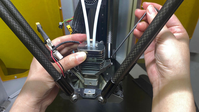 Dual Material 3D Printers Fast nozzle swapping
