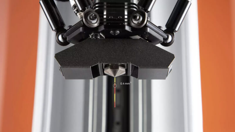 Innovative dual feed, single nozzle 3D printing technology for precise material blending