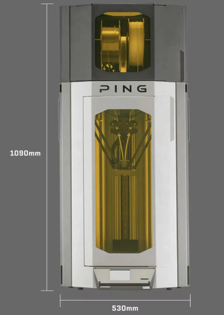 Dual Material Desktop 3D Printer Specification D300
