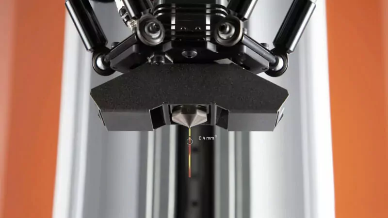 Innovative dual feed, single nozzle 3D printing technology for precise material blending