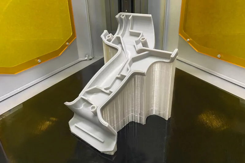 How does a Ping dual material 3D printer give you a clean support breakaway?